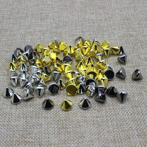 Gold/Silver Sewing Spike Rivet Studs Nail Punk Rock For Bags Dress Clothes DIY Bead Crafts Riveting Garment Wedding 500 Pcs/lot