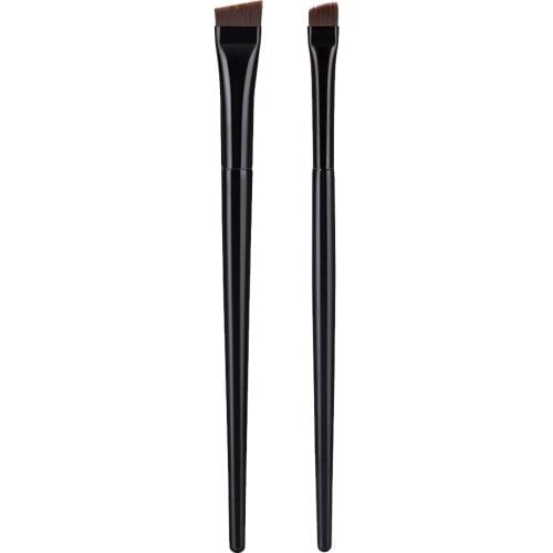 1Pcs Eyebrow Contour Makeup Brush Portable Flat Head Eyeliner Nylon Hair Brush Eyebrow Contour Eyeliner Makeup