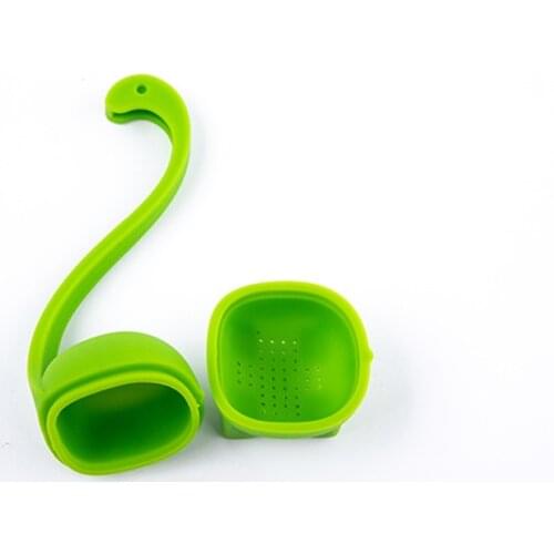 1Pc Silicone Dinosaur Cute Tea Maker Hanging Green Tea Filter Strainer Diffuser High Resistance Tea Leak Tea Infusers