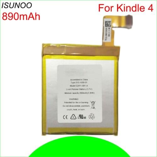 10pcs/lot Battery For Kindle 4 5 6 D01100 515-1058-01 MC-265360 S2011-001-S Battery