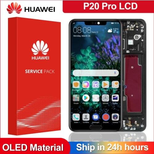 100% Test 6.1'' AMOLED Display for Huawei P20 Pro LCD Touch Screen Digitizer Assembly CLT-L09 CLT-L29 CLT-AL01 Repair Parts