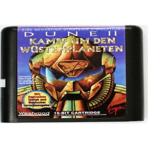 Dune 2 16 bit MD Game Card For Sega Mega Drive For SEGA Genesis