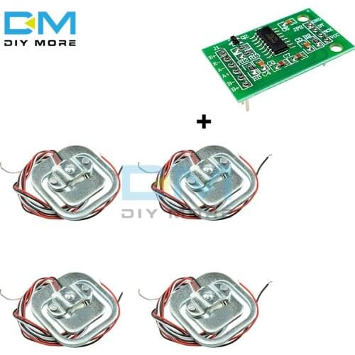 4Pcs 50kg Human Scale Load Cell Weight Sensors HX711 AD Module Body Load Cell Weighing Sensor Pressure Sensors Measurement Tools