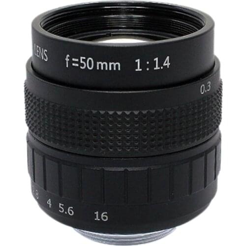 50mm 2/3 Manual Aperture Photographic Equipment Lens Industrial Lens Camera Accessories