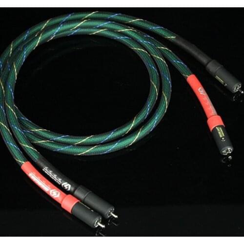 7N-OCC Single Crystal Copper Silver-plated Copper-silver Mixed Signal Rca CD/power Amplifier One Pair