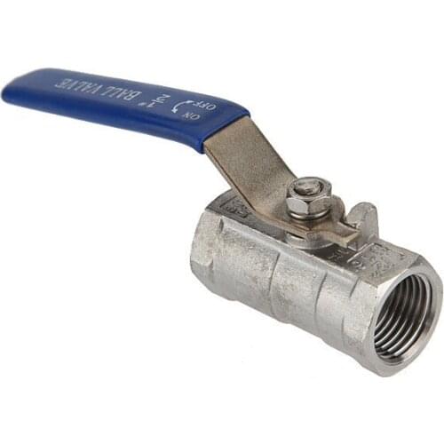 Free shipping Name:3/8" Dn10 1-piece Valve 304 Ball Valve, Thread Valve Stainless Steel Ball Valve