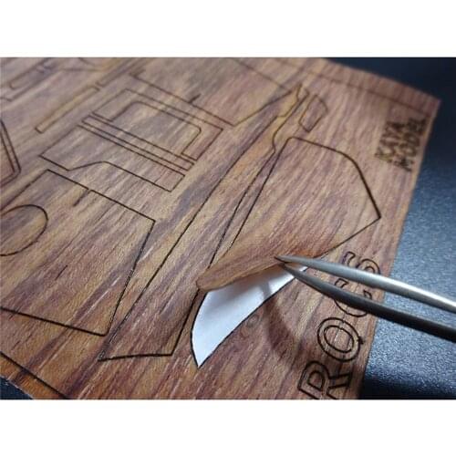 For 1/14 Tamiya BENZ AROCS 3363 3348 ACTROS 1851 3363 RC Tractor Wood Veneer Sticker Cab Console Dashboard Decoration Sticker