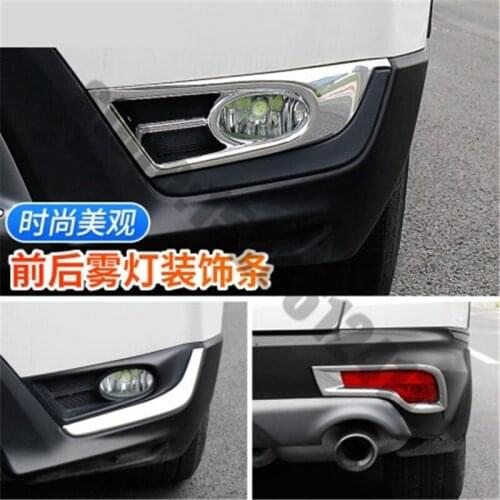 For Honda CR-V CRV 2012-2021 Car styling ABS Chrome Front +Rear Fog light Lamp Cover Trim