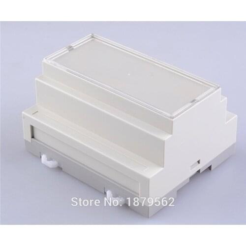 [Two Styles] 106*87*60mm din rail plastic enclosure abs diy plc waterproof housing electronic circuit box smal project case