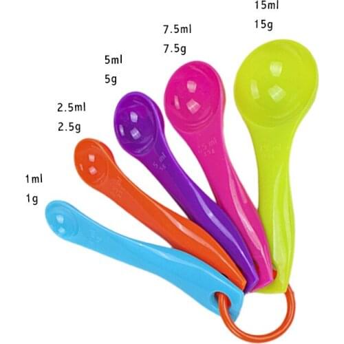 Baking Tools With Calibrated Color 5 Sets Of Spoon Measuring Spoon Kitchen Utensils
