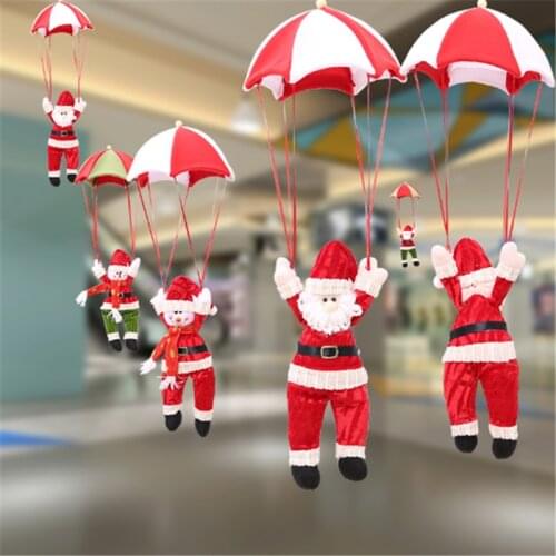 New Year 2022 Christmas Decoration Parachute Santa Claus Pendant Merry Christmas Christmas Tree Decoration Ornaments Navidad