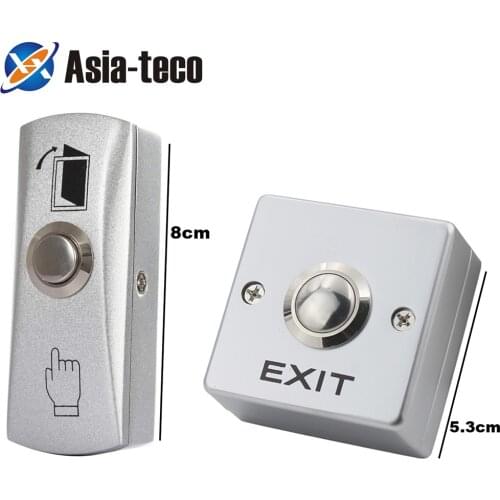Zinc Alloy GATE DOOR Exit Button Exit Switch For Door Access Control System Door Push Exit Door Release Button Switch