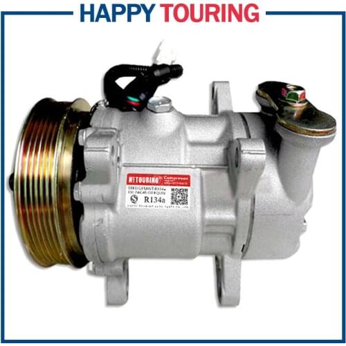 For PEUGEOT 206 SD6V12-1412 AC COMPRESSOR 12V Sanden 1412 A/C Air Conditioning Compressor