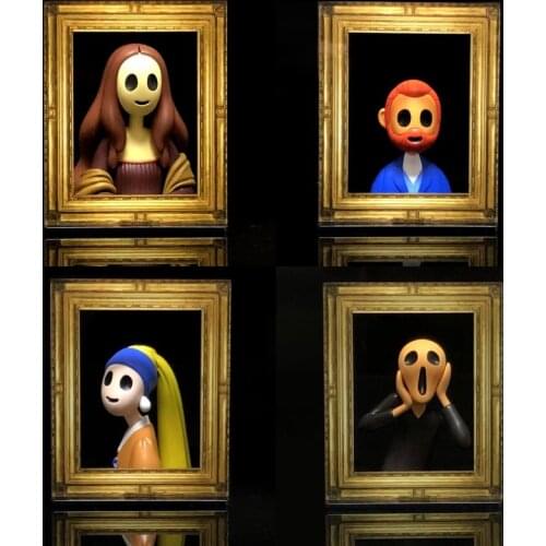 Trendy Toys Genuine Red Capsule World Famous Painting Blind Box 1st Generation Silent Scream Series Collection Decoration