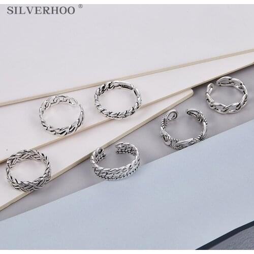 Fashion New Rings For Women Round Stripe Silver Colour Simple Opening Simple Ring Banquet Fine Jewelry Gift Women Rings Selling
