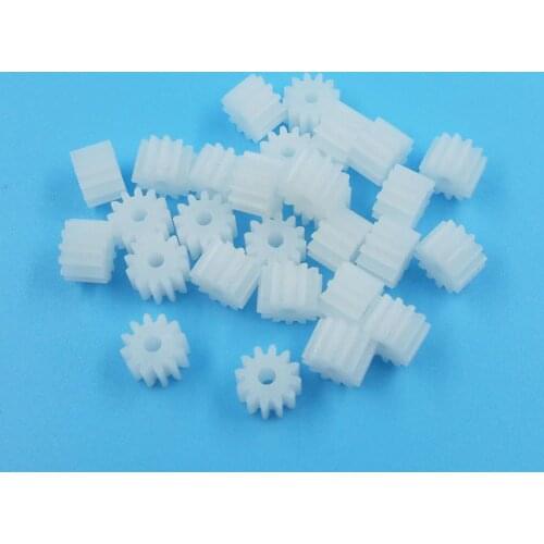 122A Module 0.5 Pinion 12 Tooth Plastic Gear Model Toy Fittings Gears 100pcs/pack
