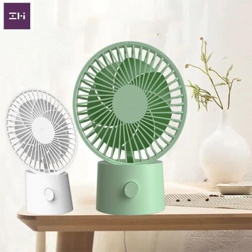 2021 New ZMI Desktop USB Fan Quiet Portable Rechargeable Stepless Speed Regulation Cooling Fan For Bedroom Office