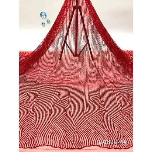 New Sequined African Lace Fabric 2021 High-quality Lace French Lace Fabric, Suitable For Nigerian Wedding Dress D41641