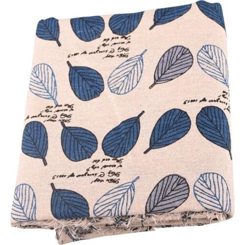 New Leaf Series,Cotton Linen Fabric For Sewing DIY/Quiltin/Sofa/Table Cloth Furniture Cover Tissue Cushion Material/Half Meter