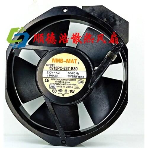New original NMB 17cm17038 5915PC-23T-B30 230V 35W172*150*38mm aluminum frame AC fan