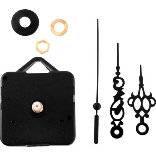 New Retro Black Hands Quartz large wall clock Movement clock Mechanism Parts Repair Replacing DIY Essential Tools Silent