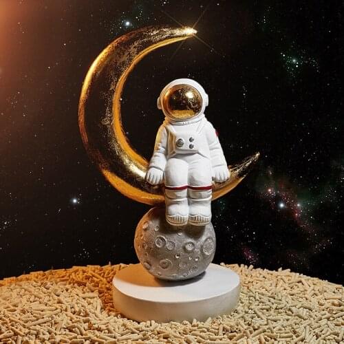 Homelily Creative Resin Space Astronauts Statue Home Decoration Accessories Personality Ornaments Figurine Living Room Decor