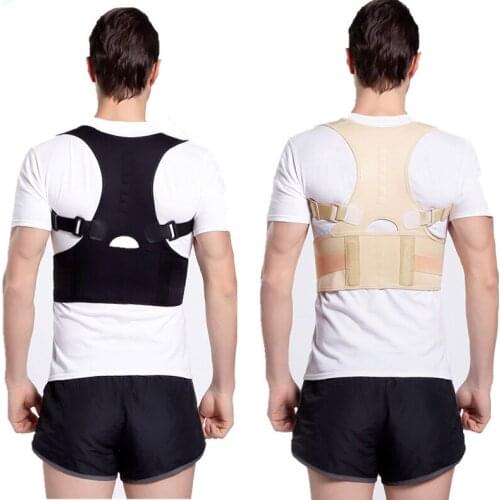 Plus Size Posture Correction Support Brace Belt Back Sports Fitness Equipment Adjustable Posture Corrector Clavicle Spine Back