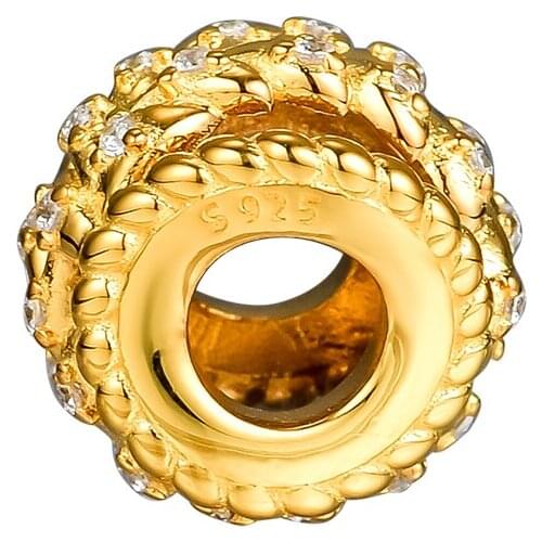 Fits For Pandora Charms Bracelets Dazzling Grain Swirls Shine Beads 100% 925 Sterling-Silver-Jewelry Free Shipping