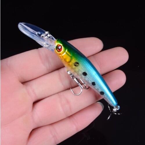 New Arrival Minnow Fishing Lures 9CM 7.5G Hooks Fish Minnow Lure Tackle Hard Bait Pesca Wobbler Artificial Swim bait 3D Eyes