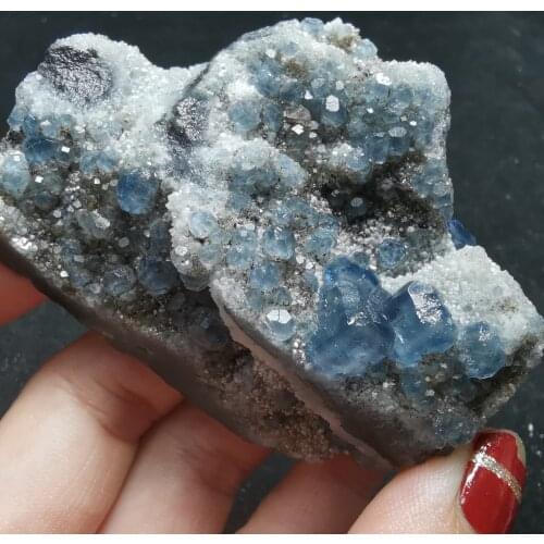 93g100% natural rare blue green fluorite cluster mineral crystal specimen stone and Crystal Healing Crystal