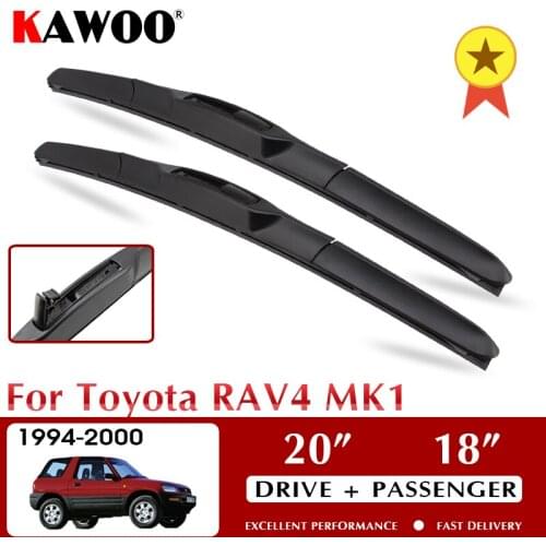 KAWOO Wiper Front Car Wiper Blades For Toyota RAV4 MK1 1994-2000 Windshield Windscreen Front Window Accessories 20"+18" LHD RHD