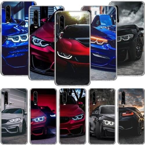 Blue Red Car M3 M4 Phone Case For Huawei P30 P40 P20 P10 Mate 20 10 30 Lite Pro P Smart Z Plus Printing Cover Coque Shell