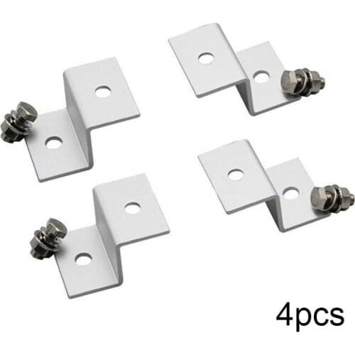 Solar panel Z Bracket 4pcs Panel Aluminum Alloy Mounts Solar Energy Battery Panel Mounting Brackets Solar Accessories