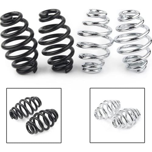 Motorcycle 3" Barrel Coiled Solo Seat Springs For Harley Chopper Bobber Softail