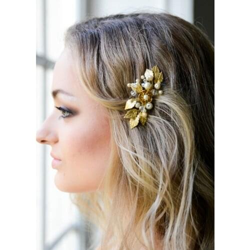 Bridal Vintage Gold Leaf Hair Comb Bridal Hair Piece Wedding Hair Piece Wedding Headpiece Wedding Hair Comb
