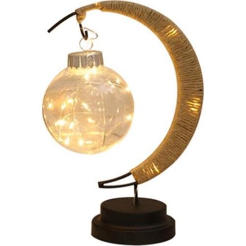 LED Moon Ball Shape Lamp Girl Heart Wishing Ball Table Lamp Decoration Lamp Bedroom Decoration Night Light