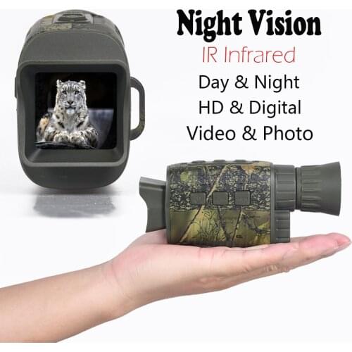 HD Infrared Night Vision Device Monocular Night Vision Camera Outdoor Digital Telescope with Day and Night Dual-use for Hunting