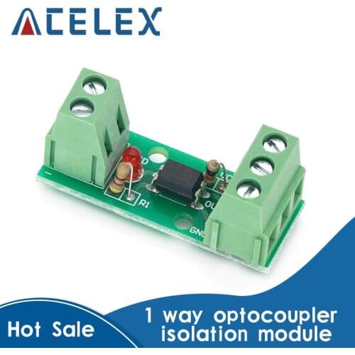 PC817 EL817 12V 1CH 1 Channel Way Optocoupler Isolation Module Board Rail Holder PLC Processors Isolated Drive Motor Inverter