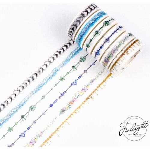 12 Styles 10mm*8m Japanese Washi Decorative Adhesive tape Sticker Line stripe Paper Masking Tape
