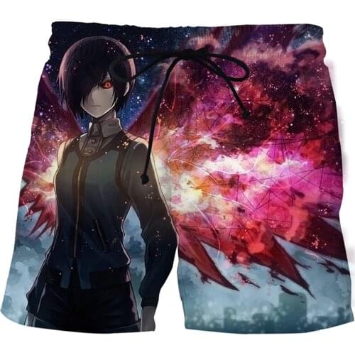 2021 Animated Ghoul Summer 3D Printed Beach Casual Sports Extra Large Adult Beach Shorts XS-6XL