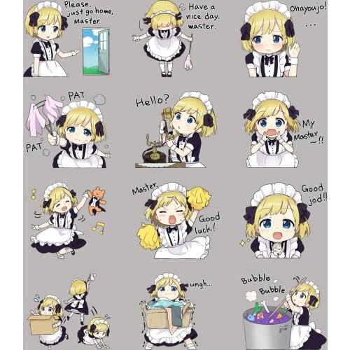 40 cute maid stickers/pretty stickers/decorative stickers/DIY craft photo album