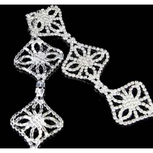 5Yards Crystal Glass Rhinestone Chain DIY Fashion Accessories Diamonds Crystals Banding