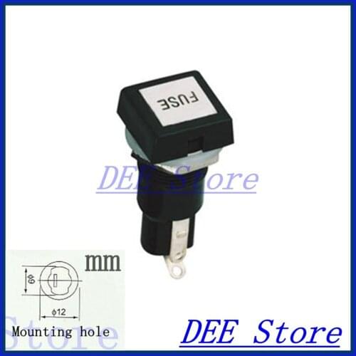 5x20 fuse block fuse holder Panel Mount fuseholder fuse holders for 5*20mm cylindrical Glass Tube/Ceramics fuse