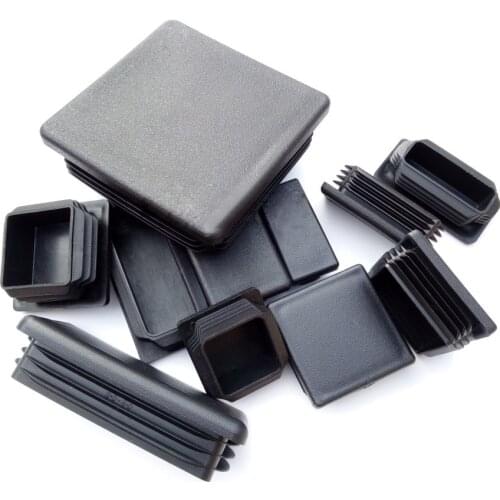 75x150 100*150 60*80 60*120 80*120 120*120mm tube plug PE plastic tube insert end blanking tube cover ends square oblong floor