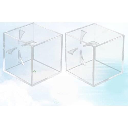 2 Pcs Acrylic Baseball Case Baseball Practical Display Container Tennis Storage Holder for Home Store Display Room