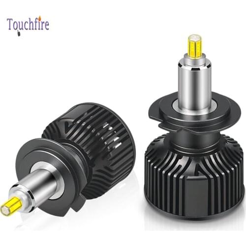 2Pcs Canbus 6500K Cold White 360 LED CSP H1 LED H7 H8 H11 Car Headlight Bulb HB3 HIR2 14000LM Mini Auto Light LED Update Kit 12V