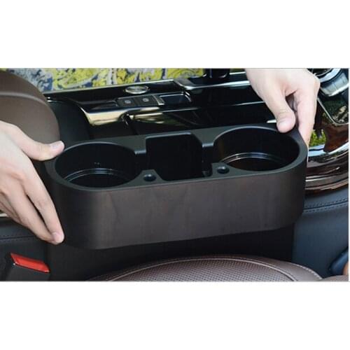 Car Seat Gap Storage Box Black Plastics Auto Water Cup Mobile Phone Pocket Organizers Automoibe Seat Gap Holder Stowing Tidying