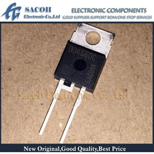 Free shipping 10Pcs IDT04S60C IDH04S60C D04S60C TO-220 4A 600V SiC Silicon Carbide Schottky Diode