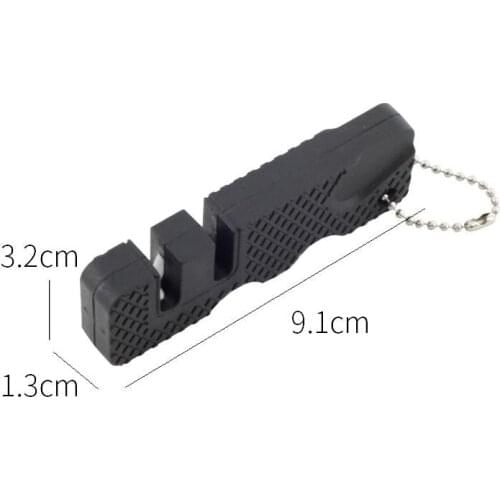 Keychain Whetstone Carbide Knife Pocket Diamond Tool Scissor Sharpen Sharpener