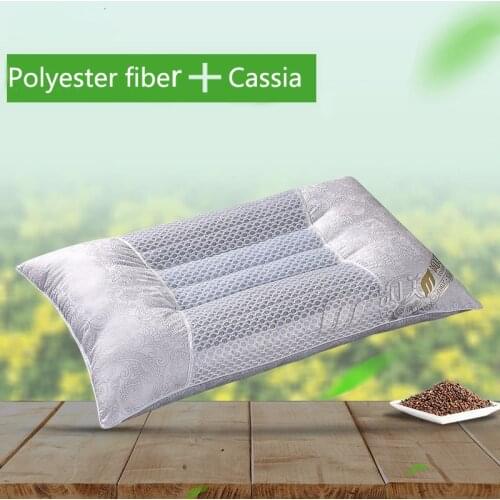 Cassia Health Cervical Pillow Polyester Fiber Core Sleep Repair Neck Pillow Bedding Pillows Single Size about 45X70CM 1PC